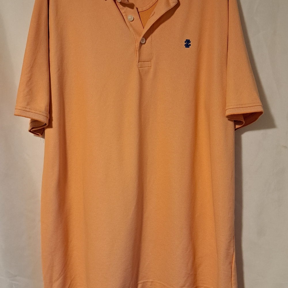 Izod Men's Size XL Polo Advantage Stretch Performance Orange